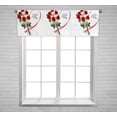 thumbnail image 1 of PKQWTM Happy Valentine'S Day Beautiful With Roses And Red Ribbon Window Curtain Valance Rod Pocket 54x18 inch, 1 of 1