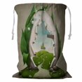 thumbnail image 1 of PKQWTM Happy holiday Easter egg Storage Basket Laundry Bag with Drawstring Size 24x32 Inch, 1 of 3