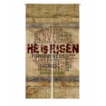thumbnail image 1 of PKQWTM He Is Risen Religious quot Door Curtain Window Cover Home Decor Hanging Curtain Size 85x150 CM, 1 of 1