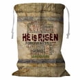 thumbnail image 1 of PKQWTM He Is Risen Religious quot Storage Basket Laundry Bag with Drawstring Size 18x24 Inch, 1 of 3