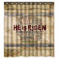 thumbnail image 1 of PKQWTM He Is Risen Religious quot WaterProof Polyester Fabric Shower Curtain Size 66x72 Inches, 1 of 1