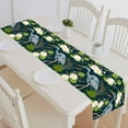 thumbnail image 1 of PKQWTM Heron Bird Water Lily Bulrush Swamp Flora Fauna Cotton and Linen Table Runner Kitchen Dining Room Supplies Size 16x72 Inch, 1 of 1