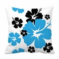 thumbnail image 1 of PKQWTM Hibiscus flower Bed Decor Pillow Cases Zippered Cushion Cover Size 18x18 Inches, 1 of 1