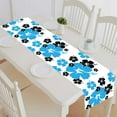 thumbnail image 1 of PKQWTM Hibiscus flower Cotton and Linen Table Runner Kitchen Dining Room Supplies Size 14x72 Inch, 1 of 1