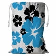 thumbnail image 1 of PKQWTM Hibiscus flower Storage Basket Laundry Bag with Drawstring Size 24x32 Inch, 1 of 3
