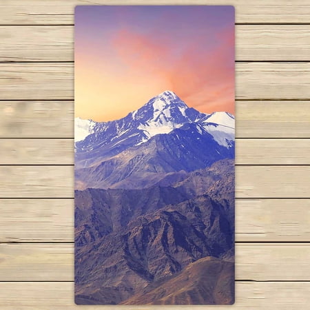 PKQWTM Himalayas Mountains Beautiful Sunrise Scenery Microfiber Bath Towels Bathroom Body Shower Towel Size 30x56 Inches