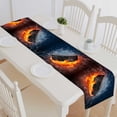 thumbnail image 1 of PKQWTM Hockey puck in fire and water Cotton and Linen Table Runner Kitchen Dining Room Supplies Size 16x72 Inch, 1 of 1