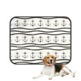 thumbnail image 1 of PKQWTM Home Decor Abstract Texture with Anchors Pet Dog Cat Bed Pee Pads Mat Cushion Potty Dogsblankets Crate Bed Kennel 28x36 inch, 1 of 3