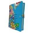 thumbnail image 1 of PKQWTM Home Decor North and South America Map with flags and Countries Name Book Cover Book Protector Book Sleeve Book Pouch Book Bag 6x9 inch, 1 of 4