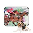 thumbnail image 1 of PKQWTM Horse Racing Over Grunge Pet Dog Cat Bed Pee Pads Mat Cushion Potty Dogs Blankets Crate Bed Kennel 14x18 inch, 1 of 3