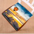 thumbnail image 1 of PKQWTM Hot air balloon over the sea at Sunset Chair Pads Chair Mat Seat Cushion Chair Cushion Floor Cushion Size 18x18 inches, 1 of 1