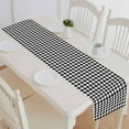 thumbnail image 1 of PKQWTM Houndstooth Cotton and Linen Table Runner Kitchen Dining Room Supplies Size 14x72 Inch, 1 of 1