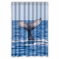 thumbnail image 1 of PKQWTM Humpback whale Atlantic Ocean WaterProof Polyester Fabric Shower Curtain Size 48x72 Inches, 1 of 1