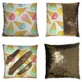 thumbnail image 1 of PKQWTM Ice Cream Reversible Mermaid Cushion Cover Home Decor Sequin Pillow Case Size 16x16 inches, 1 of 2