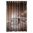 thumbnail image 1 of PKQWTM Interior Loft Living Room Coffee Table Gray Armchair Modern WaterProof Polyester Fabric Shower Curtain Size 48x72 Inches, 1 of 1