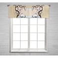 thumbnail image 1 of PKQWTM Japanese Fuji Mountain Sakua Tree Window Curtain Valance Rod Pocket 54x18 inch, 1 of 1