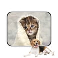 thumbnail image 1 of PKQWTM Kitten Closed In Towel Warm Sleepy Small White Pet Dog Cat Bed Pee Pads Mat Cushion Potty Dogs Blankets Crate Bed Kennel 36x48 inch, 1 of 3