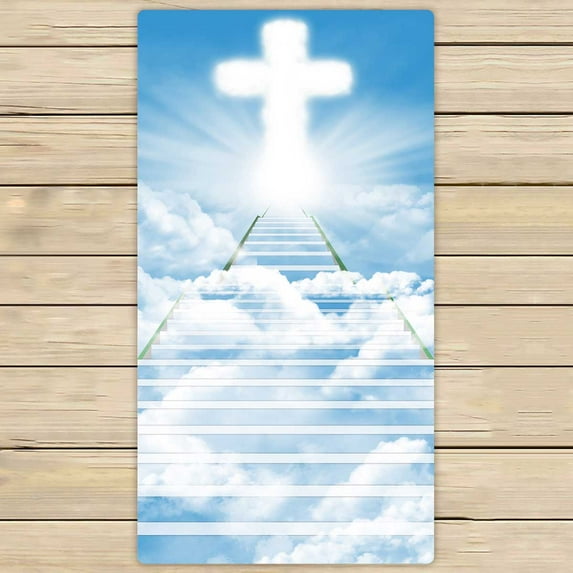 PKQWTM Ladder Leading Upward To Heaven Microfiber Bath Towels Bathroom Body Shower Towel Size 30x56 Inches