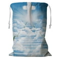 thumbnail image 1 of PKQWTM Ladder Leading Upward To Heaven Storage Basket Laundry Bag with Drawstring Size 18x24 Inch, 1 of 3