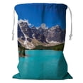 thumbnail image 1 of PKQWTM Lake Rocky Mountains Moraine Lake Banff National Park Canada Storage Basket Laundry Bag with Drawstring Size 18x24 Inch, 1 of 3