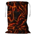 thumbnail image 1 of PKQWTM Lava Fire Storage Basket Laundry Bag with Drawstring Size 18x24 Inch, 1 of 3