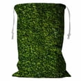 thumbnail image 1 of PKQWTM Leaf green vertical texture plants Storage Basket Laundry Bag with Drawstring Size 18x24 Inch, 1 of 3