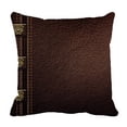 thumbnail image 1 of PKQWTM Leather Texture Bed Decor Pillow Cases Zippered Cushion Cover Size 20x20 Inches, 1 of 1