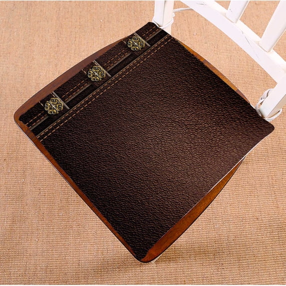 PKQWTM Leather Texture Chair Pads Chair Mat Seat Cushion Chair Cushion Floor Cushion Size 16x16 inches