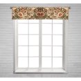 thumbnail image 1 of PKQWTM Leopard And Flower Window Curtain Valance Rod Pocket 54x12 inch, 1 of 1
