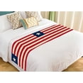 thumbnail image 1 of PKQWTM Liberia paper flag Bed Runner Bedroom Bedding Decor Bedding Scarf Size 20x95 inches, 1 of 1