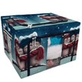 thumbnail image 1 of PKQWTM Little snow owls sitting on the branch Storage Bag Clear Window Storage Bins Boxes Large Capacity Foldable Stackable Organizer With Steel Metal Frame For Bedding,Clothes,Closets, Bedrooms, 1 of 3