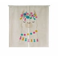 thumbnail image 1 of PKQWTM Llama Cute N Elements Door Curtain Window Cover Home Decor Hanging Curtain Size 85x90 CM, 1 of 1