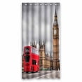 thumbnail image 1 of PKQWTM London The Uk Red Bus Big Ben Westminster Palace WaterProof Polyester Fabric Shower Curtain Size 36x72 Inches, 1 of 1