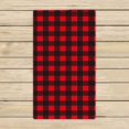 thumbnail image 1 of PKQWTM Lumberjack Plaid Microfiber Bath Towels Bathroom Body Shower Towel Size 16x28 Inches, 1 of 1
