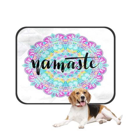 PKQWTM Mandala Pet Dog Cat Bed Pee Pads Mat Cushion Potty Dogsblankets Crate Bed Kennel 14x18 inch