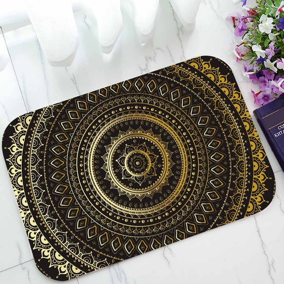 PKQWTM Mandala decorative pattern Home Decor Floor Mat Area Rug Doormat Size 15.7x23.6 Inches