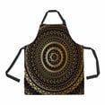 thumbnail image 1 of PKQWTM Mandala decorative pattern Unisex Adjustable Bib Apron with Pockets for Commercial Restaurant and Home Kitchen Use, 1 of 2