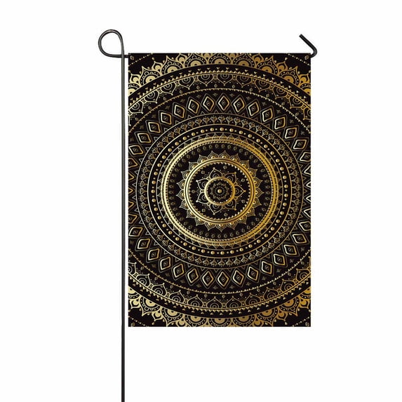 PKQWTM Mandala decorative pattern Yard Decor Home Garden Flag Size 12x18 Inches