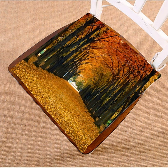 PKQWTM Maple Alley Chair Pads Chair Mat Seat Cushion Chair Cushion Floor Cushion Size 18x18 inches