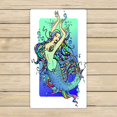 thumbnail image 1 of PKQWTM Mermaid Microfiber Bath Towels Bathroom Body Shower Towel Size 16x28 Inches, 1 of 1
