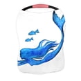 thumbnail image 1 of PKQWTM Mermaid Silhouette Nursing Cover Baby Breastfeeding Infant Feeding Cover Baby Car Seat Cover, 1 of 2