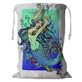 thumbnail image 1 of PKQWTM Mermaid Storage Basket Laundry Bag with Drawstring Size 24x32 Inch, 1 of 3