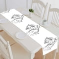 thumbnail image 1 of PKQWTM Miniature Schnauzer Dog Cotton and Linen Table Runner Kitchen Dining Room Supplies Size 16x72 Inch, 1 of 1