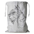 thumbnail image 1 of PKQWTM Miniature Schnauzer Dog Storage Basket Laundry Bag with Drawstring Size 18x24 Inch, 1 of 3
