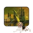 thumbnail image 1 of PKQWTM Modern Alien City Computer Artwork Pet Dog Cat Bed Pee Pads Mat Cushion Potty Dogsblankets Crate Bed Kennel 36x48 inch, 1 of 3