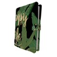 thumbnail image 1 of PKQWTM Modern tropical palm leaves Happy Life quote Book Cover Book Protector Book Sleeve Book Pouch Book Bag 6x9 inch, 1 of 4