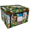 thumbnail image 1 of PKQWTM Monkeys Living In The Forest Storage Bag Clear Window Storage Bins Boxes Large Capacity Foldable Stackable Organizer With Steel Metal Frame For Bedding,Clothes,Closets, Bedrooms, 1 of 3