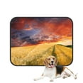 thumbnail image 1 of PKQWTM Mown Wheat Field on the Hills in Sicily at Sunset Nature Scenery Pet Dog Cat Bed Pee Pads Mat Cushion Potty Dogsblankets Crate Bed Kennel 28x36 inch, 1 of 3