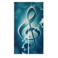 thumbnail image 1 of PKQWTM Music Note On A Soft Blue Background Door Curtain Window Cover Home Decor Hanging Curtain Size 85x150 CM, 1 of 1