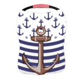thumbnail image 1 of PKQWTM Nautical Marine Anchor Knots Yacht Square Nursing Cover Baby Breastfeeding Infant Feeding Cover Baby Car Seat Cover, 1 of 2